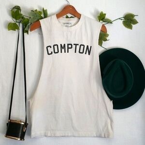 La Familia Compton Sleeveless White Top